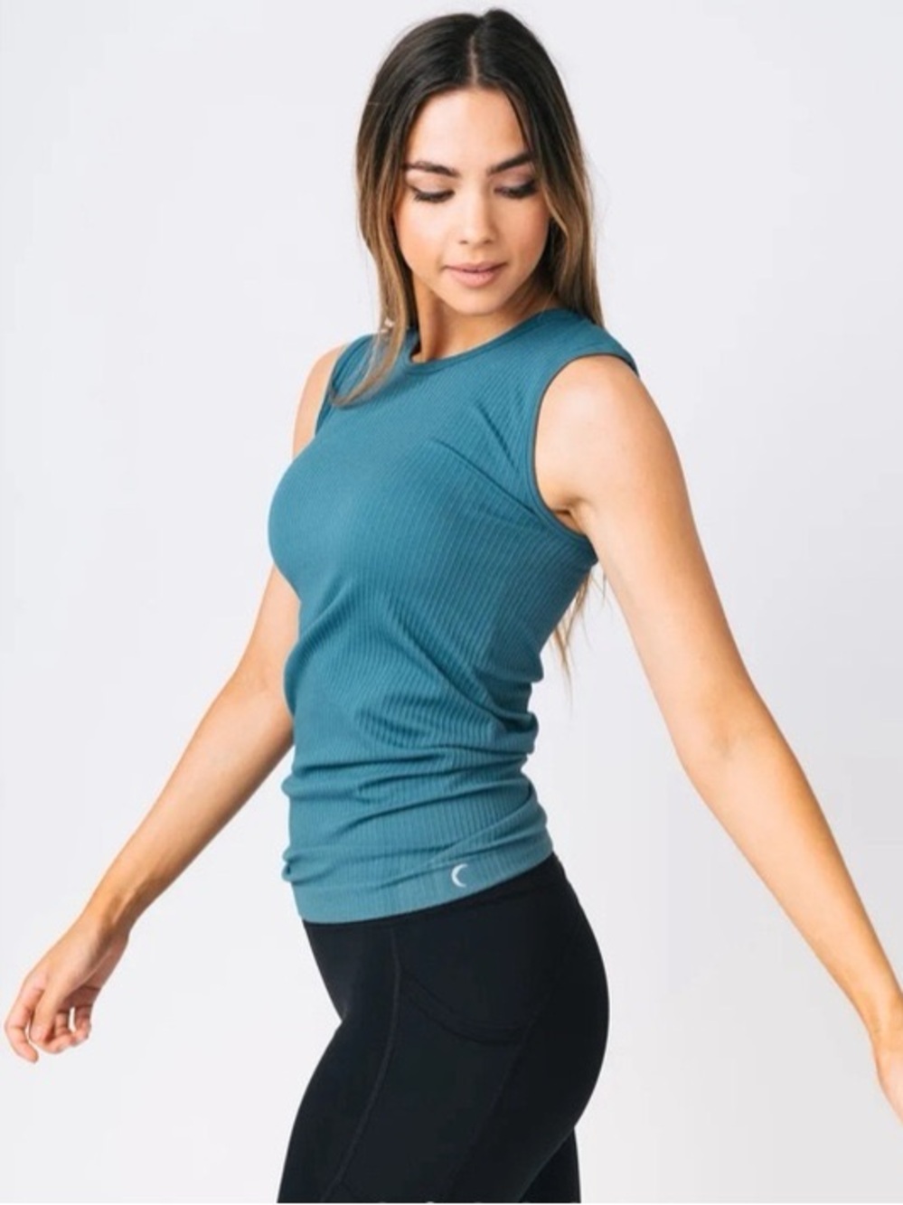 Zyia Active Moss Parallel Tank Top NWT L